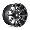 Fuel - D616 CONTRA - Black - MATTE BLACK MILLED - 18" x 9", -12 Offset, 6x135, 139.7 (Bolt Pattern), 106.1mm HUB