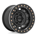 KMC Wheels - KM236 TANK BEADLOCK - Black - SATIN BLACK - 17" x 9", -38 Offset, 8x170 (Bolt Pattern), 125.1mm HUB