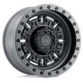 Black Rhino - ABRAMS - Gunmetal - TEXTURED MATTE GUNMETAL - 18" x 9.5", 12 Offset, 6x139.7 (Bolt Pattern), 112.1mm HUB