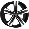 Mak Wheels - STONE5 - Black - BLACK MIRROR - 16" x 6.5", 46 Offset, 5x108 (Bolt Pattern), 65.1mm HUB