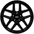 Euro Design - Forza - Black - Gloss Black - 22" x 9.5", 40 Offset, 5x112 (Bolt Pattern), 66.6mm HUB