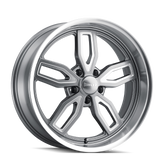 Ridler - 608 - Grey - GREY W/ MILLED SPOKES & DIAMOND LIP - 20" x 10", 0 Offset, 5x127 (Bolt Pattern), 78.3mm HUB