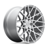 Rotiform - R110 BLQ - Silver - GLOSS SILVER MACHINED - 18" x 8.5", 35 Offset, 5x112 (Bolt Pattern), 66.6mm HUB