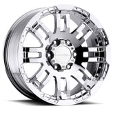 Vision Wheel Off-Road - 375 WARRIOR - Chrome - Chrome - 17" x 8.5", 18 Offset, 6x114.3 (Bolt Pattern), 73mm HUB