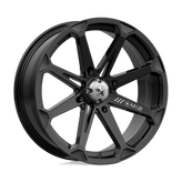 MSA Offroad Wheels - M12 DIESEL - Black - GLOSS BLACK - 18" x 7", 10 Offset, 4x137 (Bolt Pattern), 112.1mm HUB