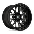 XD Series - XD849 GRENADE 2 - Black - GLOSS BLACK MILLED - 20" x 10", -18 Offset, 6x135 (Bolt Pattern), 87.1mm HUB