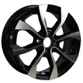 DTD - Replica - Black - Gloss Black Machined - 15" x 6", 50 Offset, 4x100 (Bolt Pattern), 60.1mm HUB