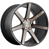 Niche - M150 VERONA - Gunmetal - MATTE BLACK MACHINED - 20" x 10.5", 3 Offset, 5x114.3 (Bolt Pattern), 72.56mm HUB