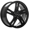 ART - Replica 218 - Black - Gloss Black - 18" x 8", 45 Offset, 5x108 (Bolt Pattern), 63.4mm HUB