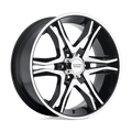 American Racing - AR893 MAINLINE - Black - GLOSS BLACK MACHINED - 17" x 8", 25 Offset, 6x139.7 (Bolt Pattern), 106.1mm HUB