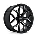 Niche - M232 VICE SUV - Black - GLOSS BLACK MILLED - 24" x 10", 30 Offset, 6x139.7 (Bolt Pattern), 106.1mm HUB