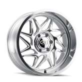 Cali Off-Road - GEMINI - Chrome - POLISHED/MILLED SPOKES - 20" x 10", -25 Offset, 5x127 (Bolt Pattern), 71.5mm HUB