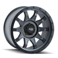 Dirty Life - ROADKILL - Gunmetal - MATTE GUNMETAL/BLACK BEADLOCK - 20" x 9", 0 Offset, 5x139.7 (Bolt Pattern), 108mm HUB