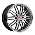 Victor Equipment Wheels - LEMANS - Silver - HYPER SILVER W/ MIRROR CUT LIP - 18" x 11", 52 Offset, 5x130 (Bolt Pattern), 71.5mm HUB