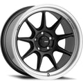 Konig - Countergram - Black - Matte Black / Matte Machined Lip - 19" x 8.5", 43 Offset, 5x112 (Bolt Pattern), 66.6mm HUB