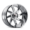 American Truxx - VORTEX - Chrome - CHROME - 22" x 12", -44 Offset, 5x127 (Bolt Pattern), 78.1mm HUB