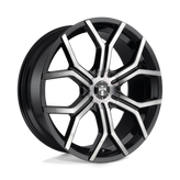 DUB - S209 ROYALTY - Black - GLOSS MACHINED DOUBLE DARK TINT - 24" x 9.5", 30 Offset, 6x135, 139.7 (Bolt Pattern), 87.1mm HUB