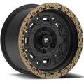 Fittipaldi Offroad - FTC16 - Black - Satin Black W- Bronze Lip - 17" x 9", -12 Offset, 6x139.7 (Bolt Pattern), 106.2mm HUB