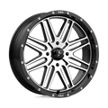 MSA Offroad Wheels - M38 BRUTE - Black - GLOSS BLACK MACHINED - 20" x 7", 10 Offset, 4x156 (Bolt Pattern), 132mm HUB