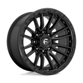 Fuel - D679 REBEL - Black - MATTE BLACK - 22" x 10", -18 Offset, 8x165.1 (Bolt Pattern), 125.1mm HUB