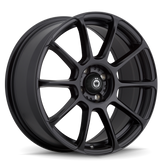 Konig - Runlite - Black - Matte Black - 17" x 7.5", 45 Offset, 4x100 (Bolt Pattern), 73.1mm HUB