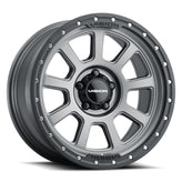 Vision Wheel Off-Road - 350 OJOS - Grey - Satin Grey - 18" x 9", 12 Offset, 5x139.7 (Bolt Pattern), 108mm HUB