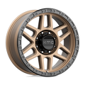 KMC Wheels - KM544 MESA - Bronze - MATTE BRONZE WITH BLACK LIP - 20" x 9", 18 Offset, 8x165.1 (Bolt Pattern), 125.1mm HUB