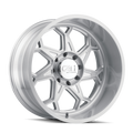 Cali Off-Road - SEVENFOLD - Silver - BRUSHED & CLEAR COATED - 20" x 12", -51 Offset, 6x139.7 (Bolt Pattern), 106mm HUB