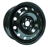 RTX Wheels - Steel Wheel - Black - Black - 16" x 6.5", 44 Offset, 5x100 (Bolt Pattern), 57.1mm HUB