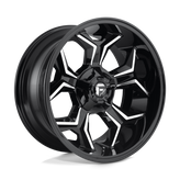 Fuel - D606 AVENGER - Black - GLOSS BLACK MILLED - 20" x 10", -18 Offset, 6x135, 139.7 (Bolt Pattern), 106.1mm HUB