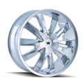 Mazzi - EDGE - Chrome - CHROME - 22" x 8.5", 35 Offset, 5x108, 114.3 (Bolt Pattern), 72.6mm HUB