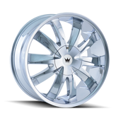 Mazzi - EDGE - Chrome - CHROME - 22" x 8.5", 35 Offset, 5x108, 114.3 (Bolt Pattern), 72.6mm HUB