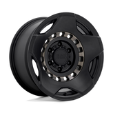 Black Rhino - MUZZLE - Black - MATTE BLACK WITH MACHINED TINTED RING - 20" x 9", -18 Offset, 5x127 (Bolt Pattern), 71.5mm HUB