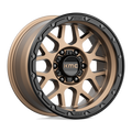 KMC Wheels - KM535 GRENADE OFF-ROAD - Bronze - MATTE BRONZE MATTE BLACK LIP - 17" x 9", -12 Offset, 6x135 (Bolt Pattern), 87.1mm HUB