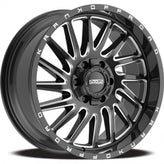 KranK Off-road - Coil - Black - Gloss Black Milled - 22" x 12", -44 Offset, 5x127, 139.7 (Bolt Pattern), 77.8mm HUB