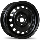 Fast Wheels - Steel - Black - Black - 15" x 5.5", 36 Offset, 4x100 (Bolt Pattern), 54.1mm HUB