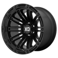 XD Series - XD846 DOUBLE DEUCE - Black - SATIN BLACK - 20" x 9", 0 Offset, 8x165.1 (Bolt Pattern), 125.1mm HUB