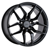 TSW Wheels - SILVANO - Black - GLOSS BLACK - 17" x 8", 4 Offset, 5x108 (Bolt Pattern), 76.1mm HUB