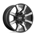 Moto Metal - MO804 SPIDER - Black - GLOSS BLACK MACHINED - 20" x 10", -18 Offset, 8x170 (Bolt Pattern), 125.1mm HUB