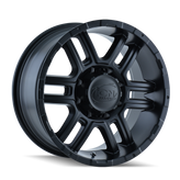 Ion Alloy - 179 - Black - MATTE BLACK - 17" x 8", 10 Offset, 7x150 (Bolt Pattern), 87mm HUB