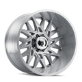 American Truxx - DNA - Silver - BRUSHED TEXTURE - 24" x 14", -76 Offset, 5x127 (Bolt Pattern), 78.1mm HUB