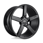 Niche - M188 MILAN - Black - GLOSS BLACK - 20" x 10", 40 Offset, 5x120 (Bolt Pattern), 72.6mm HUB