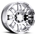 Vision Wheel Off-Road - 375 WARRIOR - Chrome - Chrome - 17" x 8.5", 18 Offset, 5x135 (Bolt Pattern), 87.1mm HUB