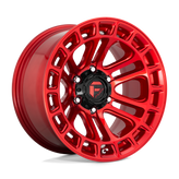 Fuel - D719 HEATER - CANDY RED MACHINED - 20" x 10", -18 Offset, 6x139.7 (Bolt Pattern), 106.1mm HUB