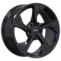 ART - Replica 245 - Black - Gloss Black - 17" x 7.5", 35 Offset, 5x112 (Bolt Pattern), 66.5mm HUB