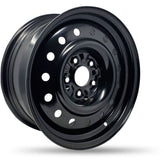 DTD - Steel - Black - Black - 16" x 7", 40 Offset, 5x114.3 (Bolt Pattern), 66.1mm HUB