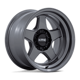 KMC Wheels - KM728 LOBO - Gunmetal - MATTE ANTHRACITE - 17" x 8.5", 18 Offset, 6x114.3 (Bolt Pattern), 66.1mm HUB