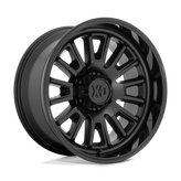 XD Series - XD864 ROVER - Black - SATIN BLACK WITH GLOSS BLACK LIP - 20" x 9", 18 Offset, 5x127 (Bolt Pattern), 71.5mm HUB