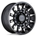 Black Rhino - MISSION - Black - MATTE BLACK WITH MACHINED TINTED SPOKES - 18" x 9", 6 Offset, 8x170 (Bolt Pattern), 125.1mm HUB