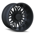 Cali Off-Road - RAWKON - Black - MATTE BLACK - 22" x 12", -51 Offset, 8x165.1 (Bolt Pattern), 130.8mm HUB